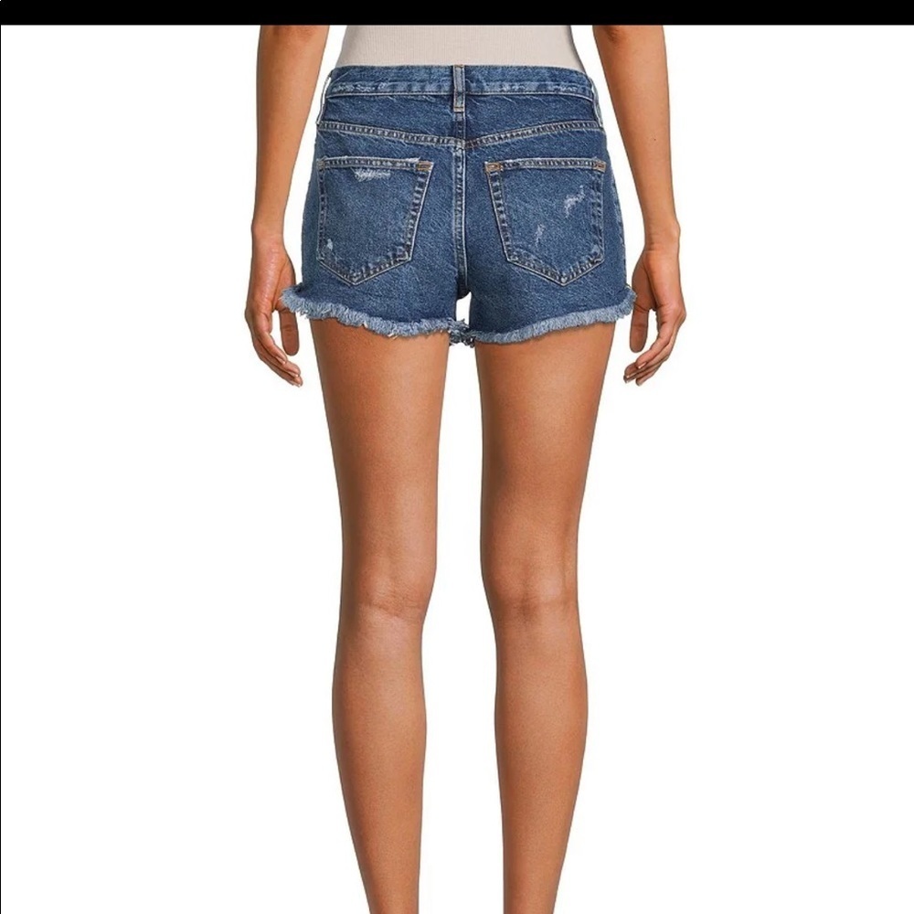 NWT! WE THE FREE Sizs 29 Lasso high rise frayed hem denim shorts - Picture 4 of 10
